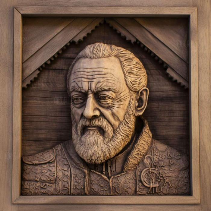 Davos Seaworth from Game of Thrones 1 stl model for CNC